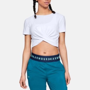 Maglietta Under Armour Lightweight Lux Crop Tee W 1305484-100