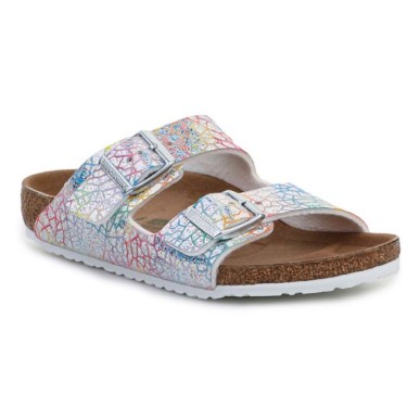 Birkenstock Arizona Kids Flashy Hologram Silver Jr 1022173