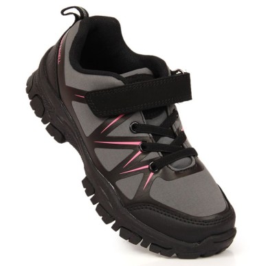 Scarpe da trekking con velcro American Club Jr AM902A grigio