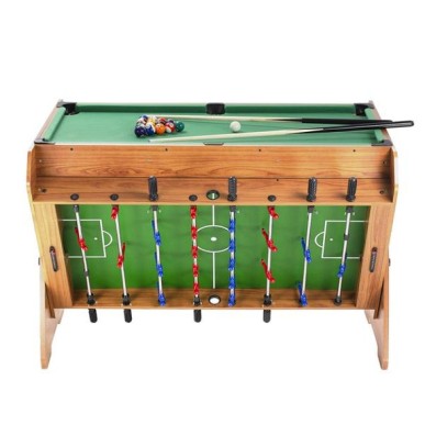 SDG Set 3in1 tavolo per biliardo, calcio balilla, air hockey