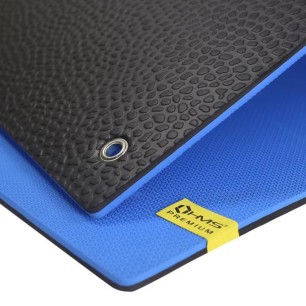 Club fitness mat with holes HMS Premium MFK03 blue-black