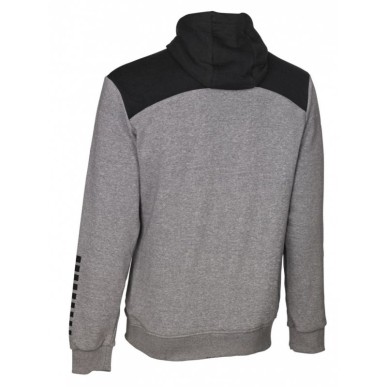 Felpa con cappuccio Oxford con zip Select U T26-01811 grigio/nero