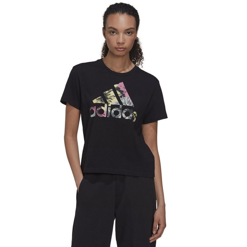 T-shirt adidas Allover Print Reg Tee W HI0025