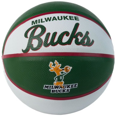 Mini pallone Wilson NBA Team Retro Milwaukee Bucks WTB3200XBMIL