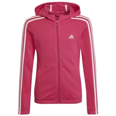 Felpa con cappuccio Adidas Essentials 3S Full-zip Jr HM8753