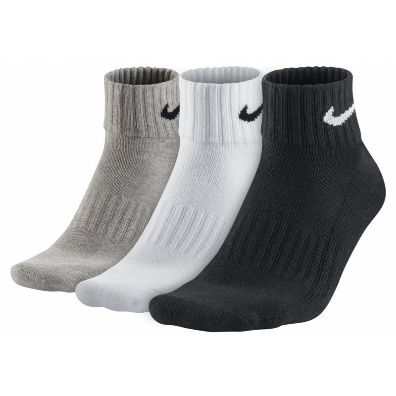 Calzini Nike Value Cotton Quarter SX4926-901, confezione da 3