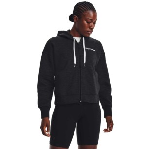 Felpa con cappuccio Under Armour Essential Fleece Script FZ W 1374 106-001