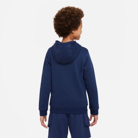 Felpa con cappuccio Nike Sportswear Flc Po Hoody Jr DX2295 410