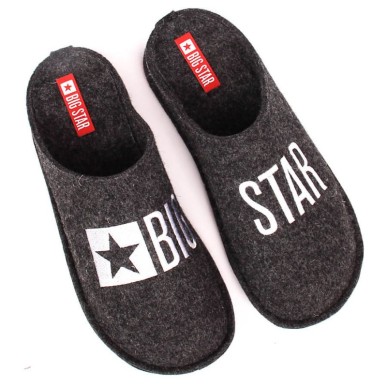 Home slippers made of wool felt Big Star M INT1804