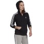 Felpa con cappuccio e zip intera Adidas 3 Stripes FL W GM5567