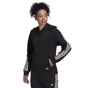 Felpa con cappuccio Adidas FI 3 Stripes Full-Zip Reg W H57287