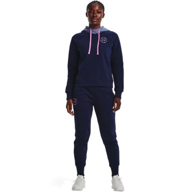 Felpa con cappuccio Under Armour Rival Fleece CB W 1373031 410