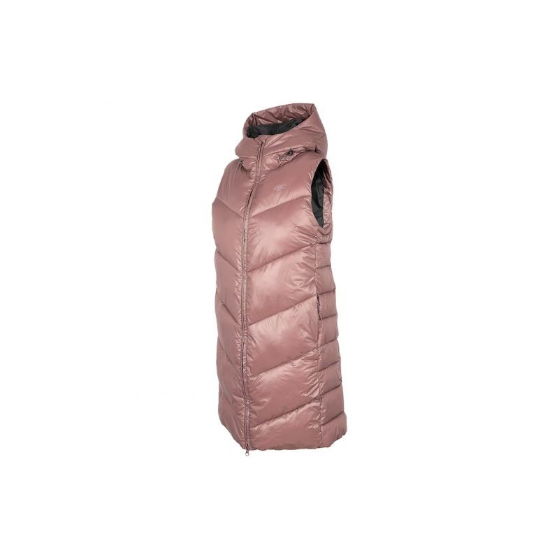 Gilet 4F W H4Z22-KUDP006 salmone