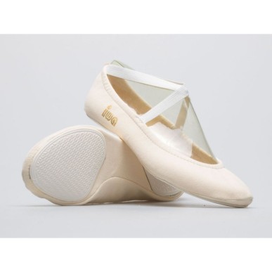 Gymnastic ballet shoes IWA 302 cream