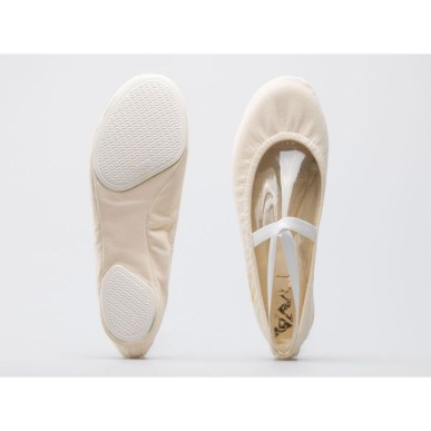 Gymnastic ballet shoes IWA 302 cream