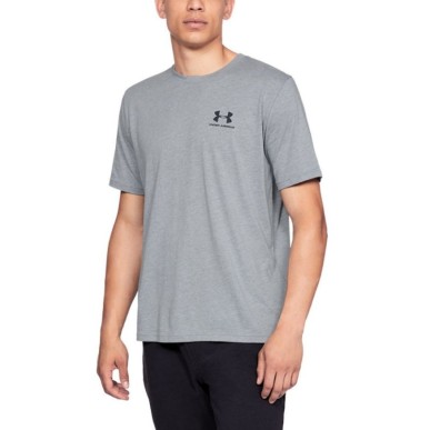 T-shirt UA Sportstyle Left Chest SS M 1326799 - grigio