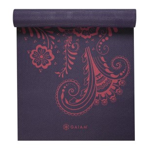 Tappetino yoga Gaiam Premium Auabergine Swirl 6mm 62892