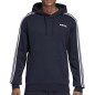 Felpa adidas Essentials 3 Stripes Pullover French Terry nero M DU0499