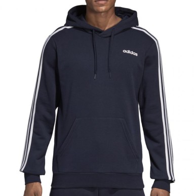 Felpa adidas Essentials 3 Stripes Pullover French Terry nero M DU0499