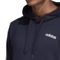 Felpa adidas Essentials 3 Stripes Pullover French Terry nero M DU0499