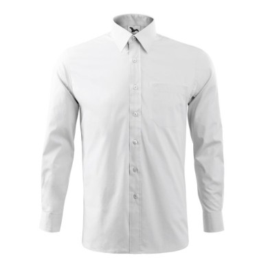 Malfini Style LS M MLI-20900 white shirt