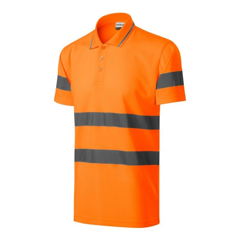 Polo Rimeck HV Runway M MLI-2V998 arancione fluorescente