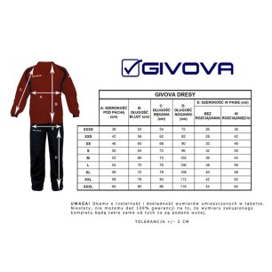 Tracksuit Givova Visa navy blue white 0403