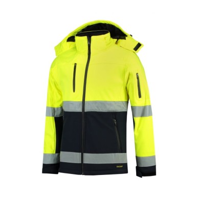 Rimeck Bi-color EN ISO 20471 Softshell Jacket M MLI-T5297 fluorescent yellow