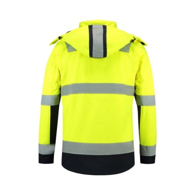 Rimeck Bi-color EN ISO 20471 Softshell Jacket M MLI-T5297 fluorescent yellow