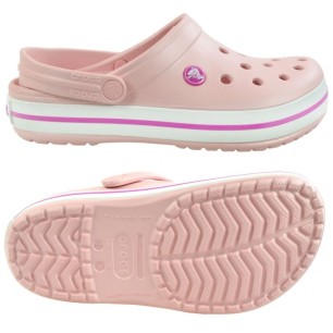 Crocs Crocband pink slippers 11016 6MB