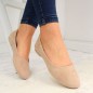 eVento W EVE205B ballerine in pelle scamosciata, beige