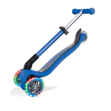 3-wheel scooter Globber Foldable Lights Navy Blue Jr 437-100