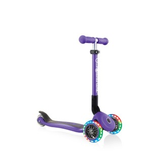 3-wheel scooter Globber Foldable Lights Violet Jr 437-103