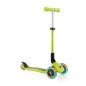 3-wheel scooter Globber Foldable Lights Lime Green Jr 437-106