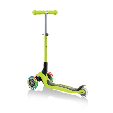 3-wheel scooter Globber Foldable Lights Lime Green Jr 437-106