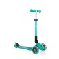 3-wheel scooter Globber Foldable Lights Emerald Green Jr 437-107