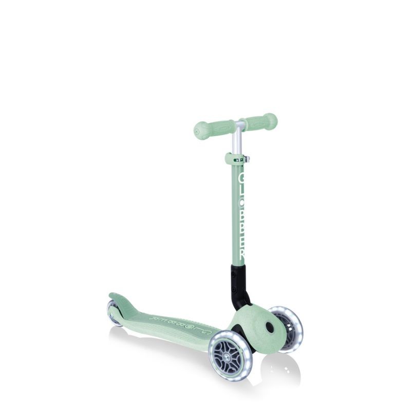 3-wheel scooter Globber Foldable Lights ECOlogic Pistachio Jr 692-505