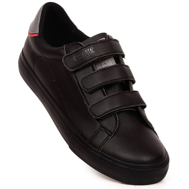 Sneakers made of ecological leather with Velcro Big Star W INT1843B black