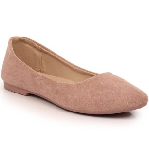 eVento W EVE205C suede ballerinas, dirty pink