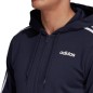 Felpa Adidas Essentials 3 Stripes FZ Fleece M DU0475