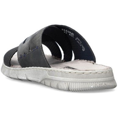 Comfortable Rieker M RKR581 gray flip-flops