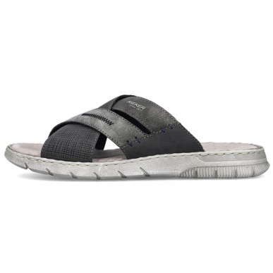 Comfortable Rieker M RKR581 gray flip-flops