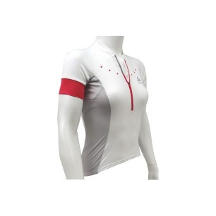 Maglietta Odlo Stand-Up Collar S/S 1/2 Zip Gavia W 410891-10000