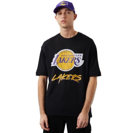 New Era NBA Los Angeles Lakers Script Mesh Tee M 60284737