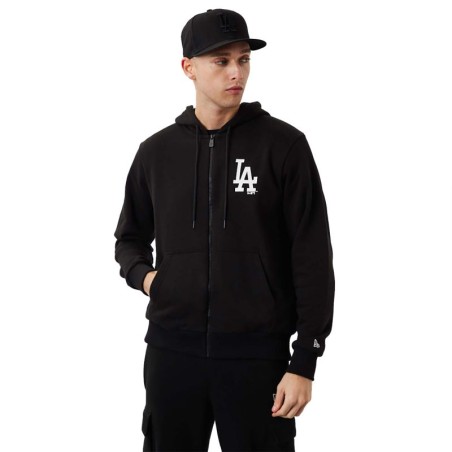 Felpa con cappuccio New Era Mlb League Los Angeles Dodgers Essential Zip Hoodie M 60284775