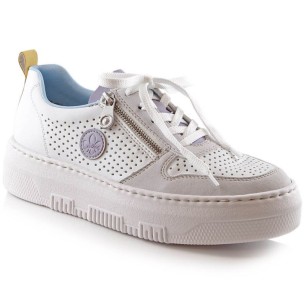 Comfortable Rieker W RKR589 white shoes