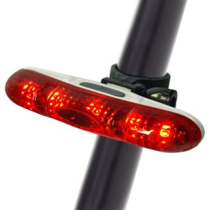 Fanale posteriore per bicicletta a 5 LED Dunlop 249353