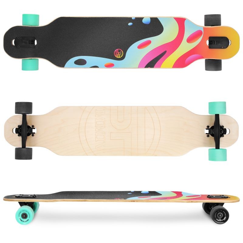 Skateboard freeride longboard Spokey longbay pro 9506999000 940998