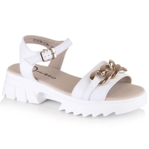 Leather sandals with chain Filippo W DS4614