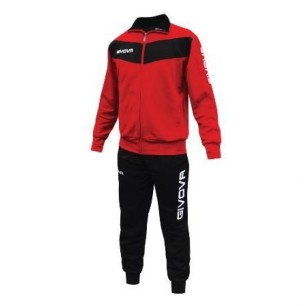 Tracksuit Givova Tuta Visa TR018 1210 red/black